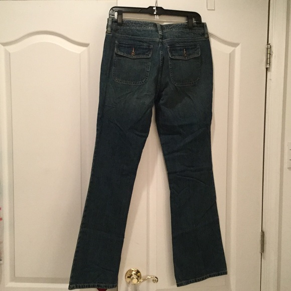 Ralph Lauren blue denim jeans 6 long boot cut leg NWT fit and flare - Picture 4 of 4